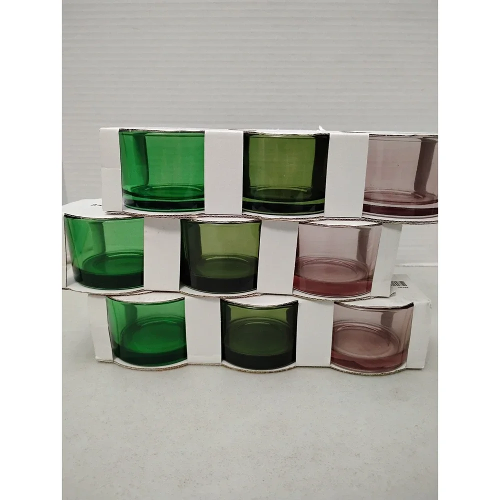 IKEA KLARHET Glass Votive Candle Holder Set Of 3 X3 Boxes Sealed 9 Total NIP